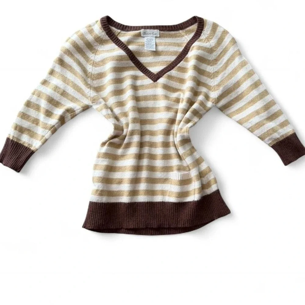 Vintage‎ Striped Charlotte Russe Silk Blend Sweater